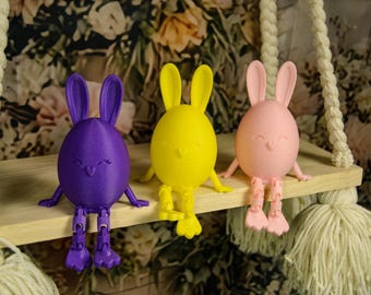ADORABLE FUN 2 Piece Easter Egg Suprise - Easter Bunny, Easter Egg with Legs