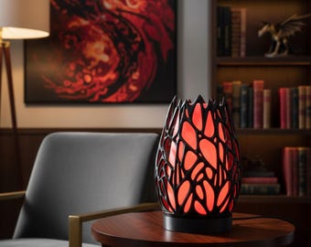 Dragon Egg Lamp | RGB Color Changing Mood Light | Fantasy Decor | Gamer Room Night Light