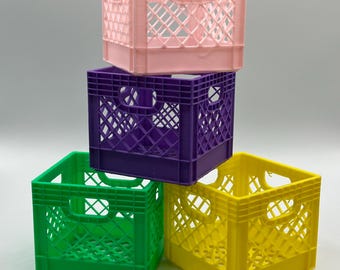 Miniature Milk Crates – Perfect for Organizing Small Items!