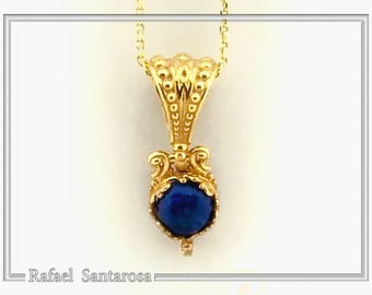 数量限定SALE 本物のラピスラズリのフェザーネックレス、スターリングシルバー ラピスラズリ、瑠璃