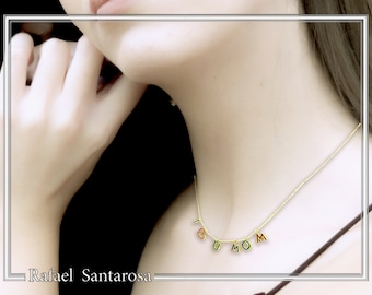 initial charm necklaces