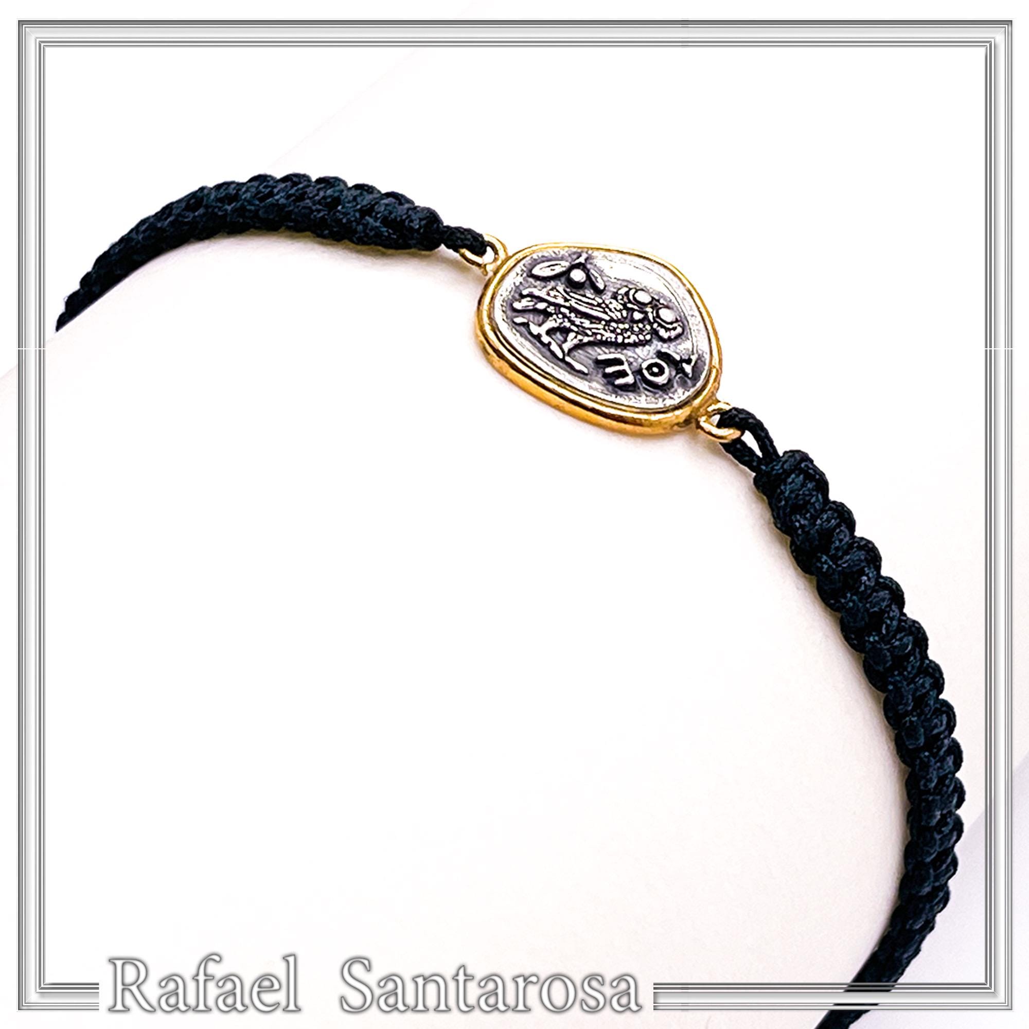 Athena Owl Ancient Greek Tetradrachm Coin Bracelet: Oxidized & Gold Filed Sterling Silver, Macra