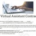 VA Contract Template, Virtual Assistant Contract, VA Agreement ...