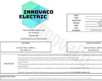 Work Order Template, Electrical Work Order Template, Work Order Form, Contractor Work Order Template, Contractor Work Order Form
