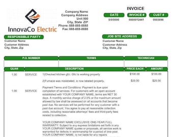 Electrical Contractor Estimate Template, Electrical Contractor Quote Form, Electrical Bid Template, Electrician Quote Template