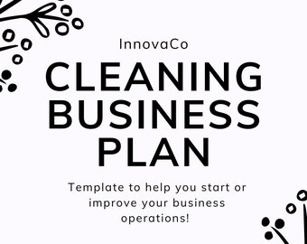 Cleaning Business Plan Template, Cleaning Services Business Plan, Business Plan Template