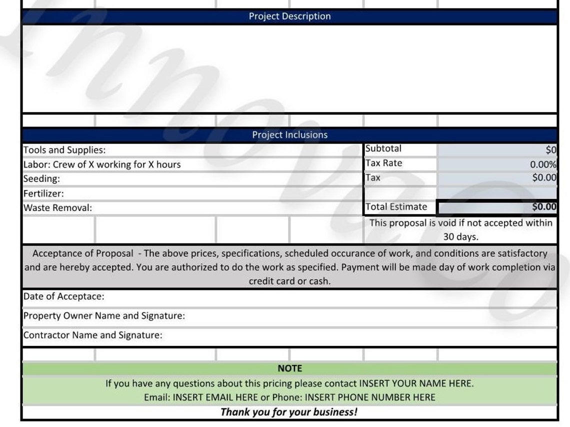 Lawn Care Quote Template, Lawn Care Estimate Template, Lawn Mowing Lawn Care Quote Template, Lawn Care Estimate Template, Lawn Mowing