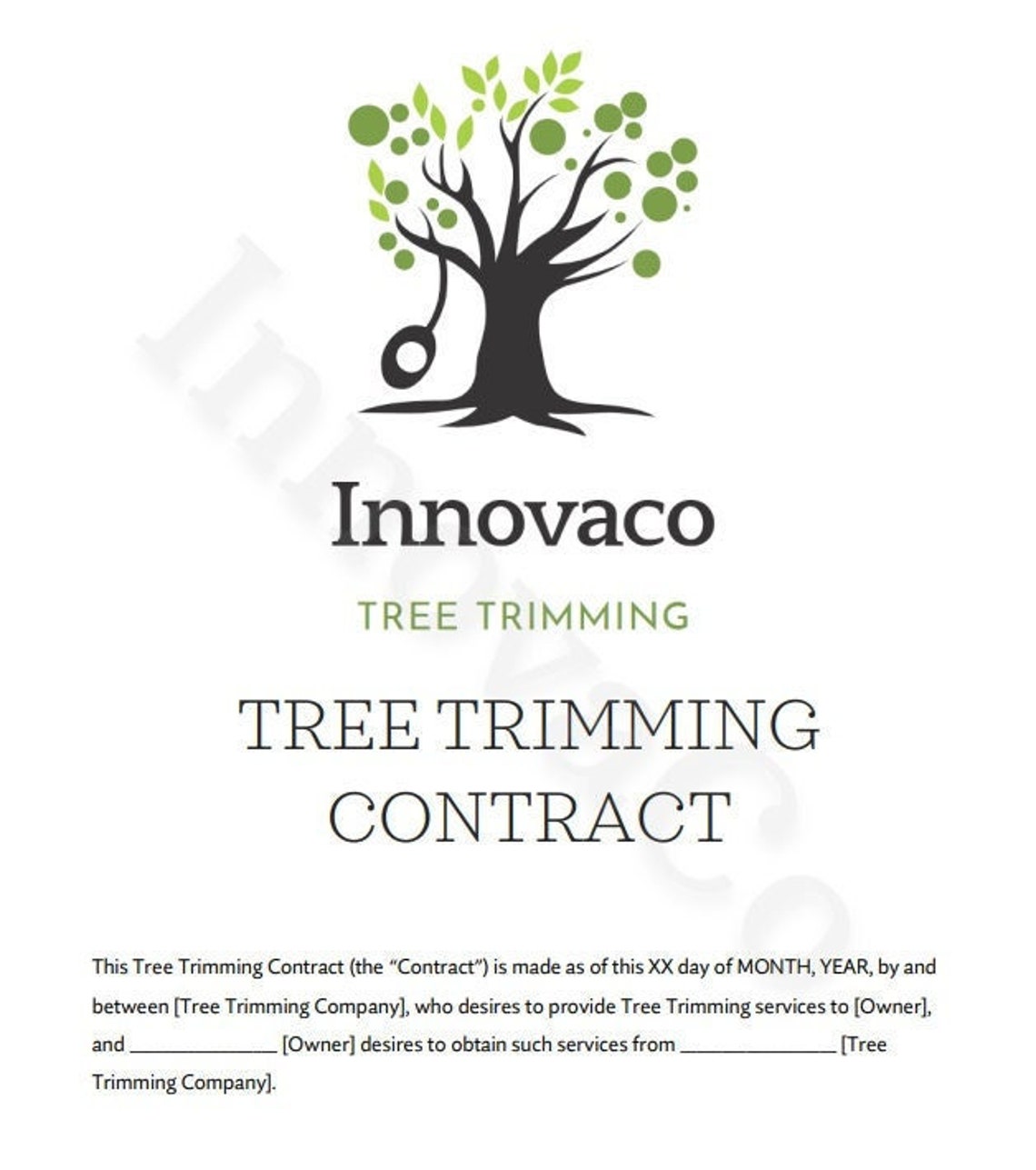 Tree Trimming Contract Template Tree Removal Contract Agreement Tree Tree Trimming Contract Template Tree Removal Contract Agreement Tree