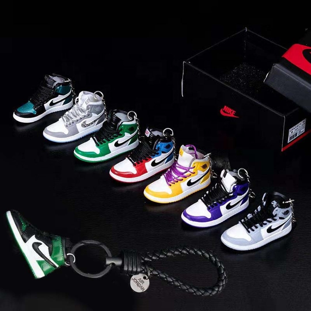 Jordan Keychain 3D Sneakers Key Chain for Sneakerhead / - Etsy