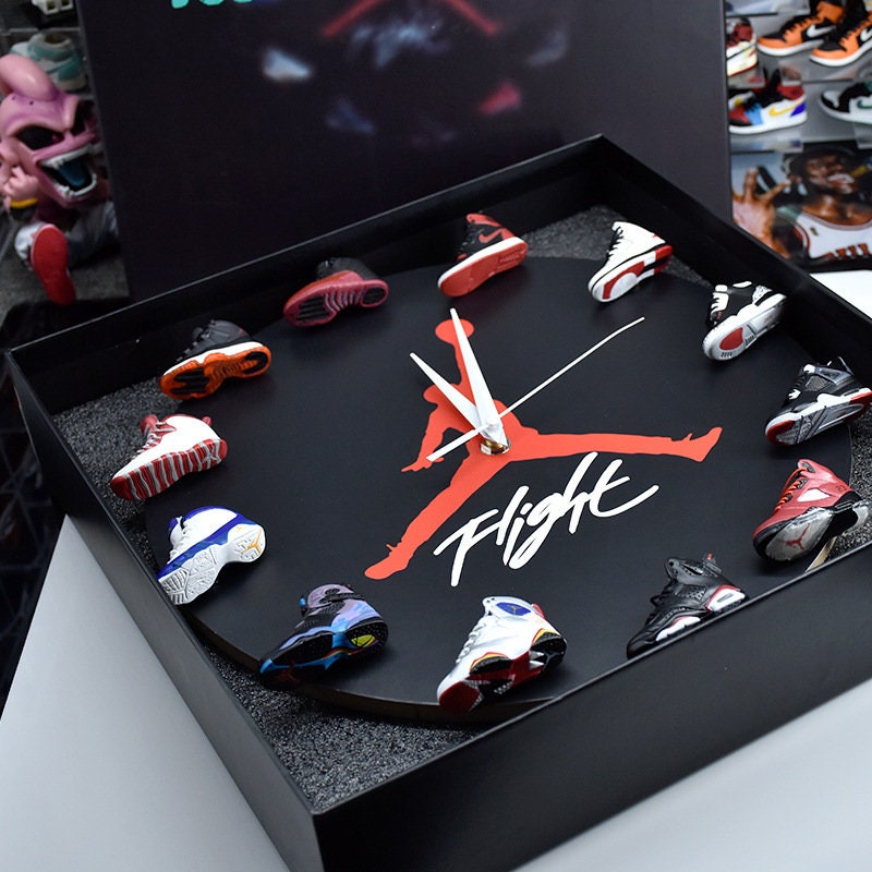 3d jordan shoe clock