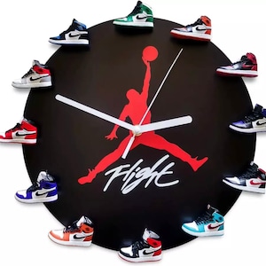 mini jordan shoe clock