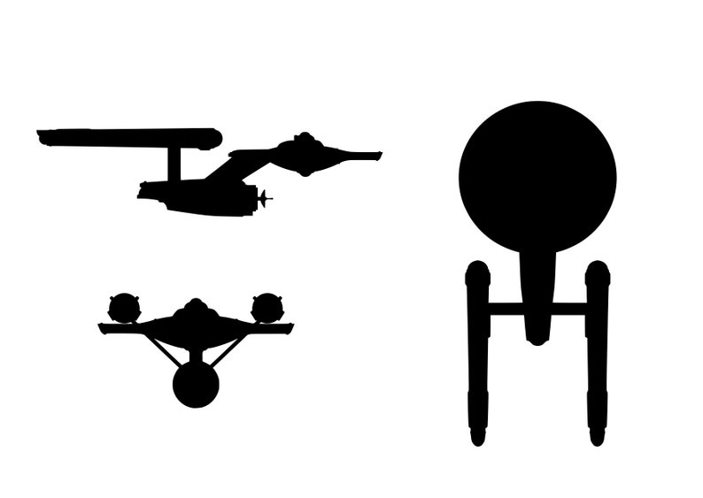 Download Star Trek Silhouette SVG DXF EPS Clipart Cricut | Etsy