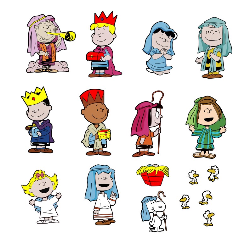 Download Charlie Brown Manger SVG Peanuts Christmas DXF Woodstock ...