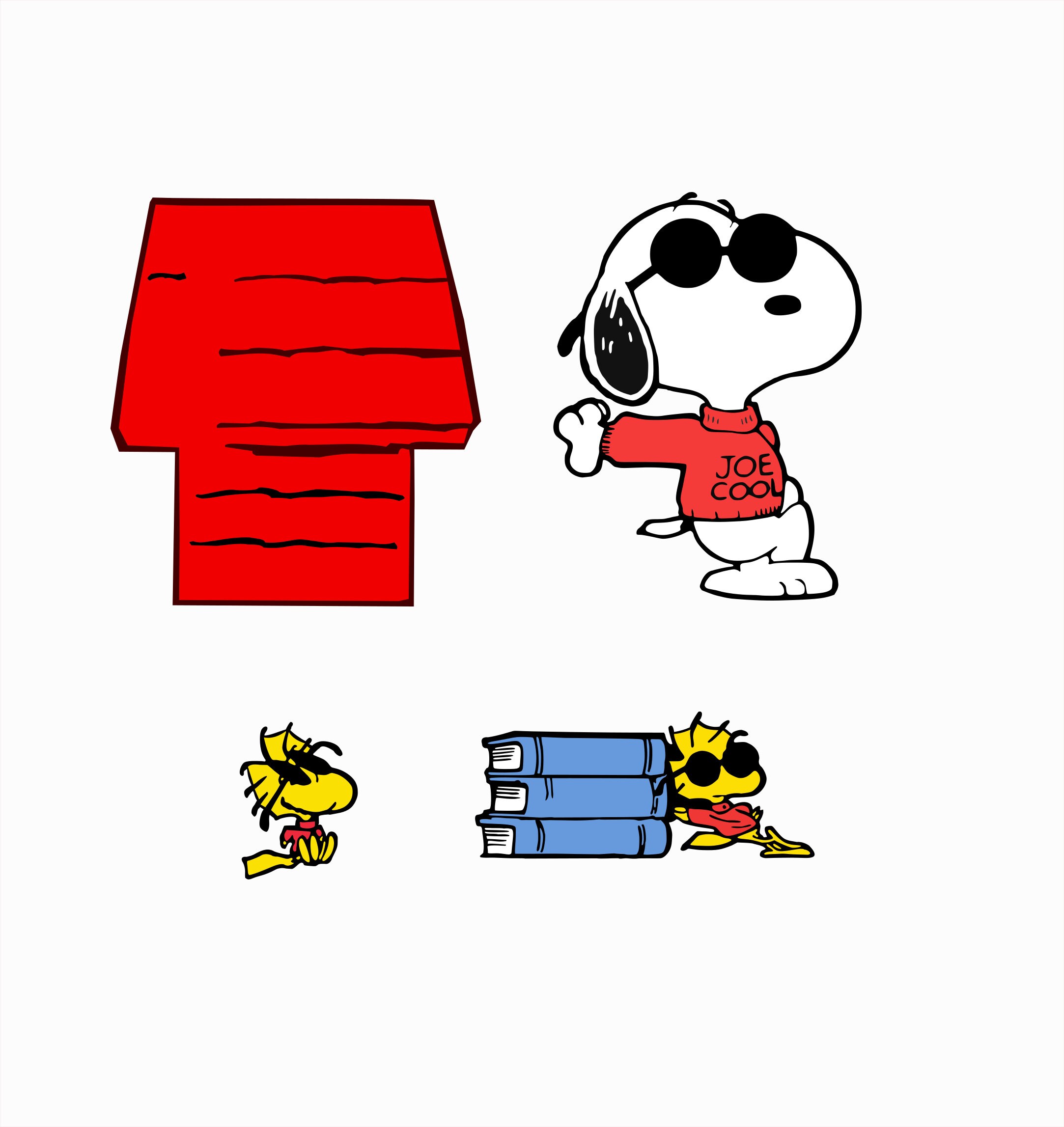 Snoopy Joe Cool School Clipart Svg Dxf Pdf Etsy