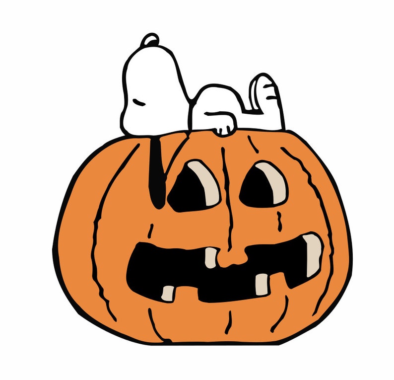 Charlie Brown Halloween SVG Snoopy Halloween Woodstock DXF Etsy