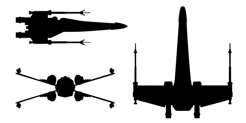 Download Star Wars Silhouette SVG DXF EPS Clipart Cricut | Etsy