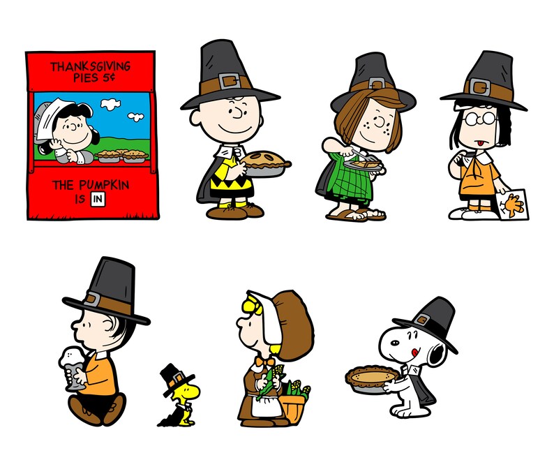 Charlie Brown Thanksgiving SVG Peanuts SVG Woodstock Etsy