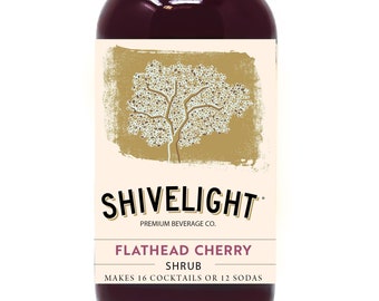Flathead Cherry Shrub - Shivelight Premium Beverage Co - Alle natuurlijke, kleine batch, Montana sourced drinkazijn voor frisdranken en cocktails