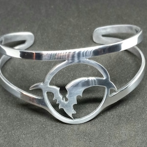 Bracelet manchette en aluminium recyclé Moonshadow