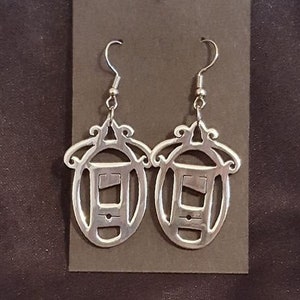 Nouveau Chop recycled aluminum dangle/drop earrings
