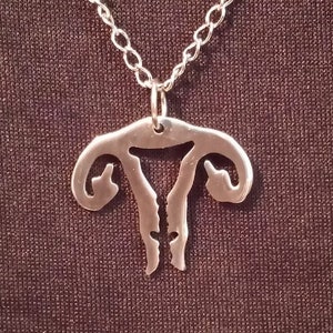 Mini Back Off recycled aluminum pendant necklace