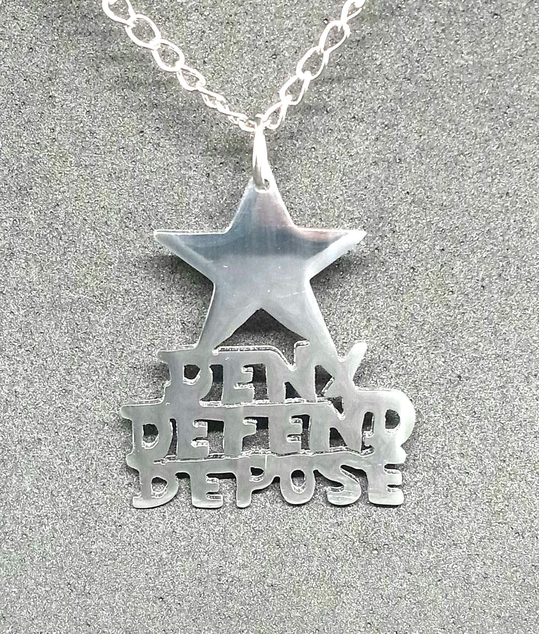 Deny Defend Depose Necklace - Etsy