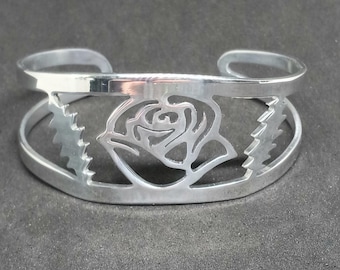 Rose Bolt recycled aluminum cuff bracelet