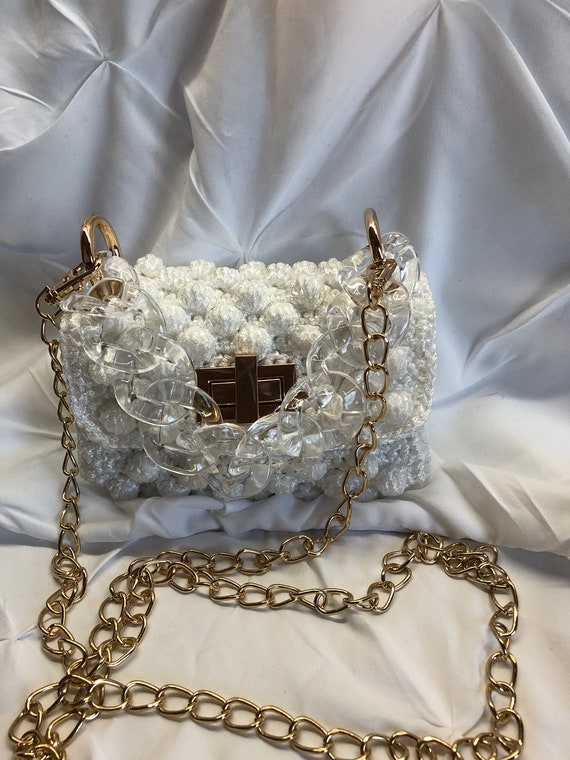 Handbag "Megan", luxurious, handmade, fashionable, elegant, exquisite, chic and unusual