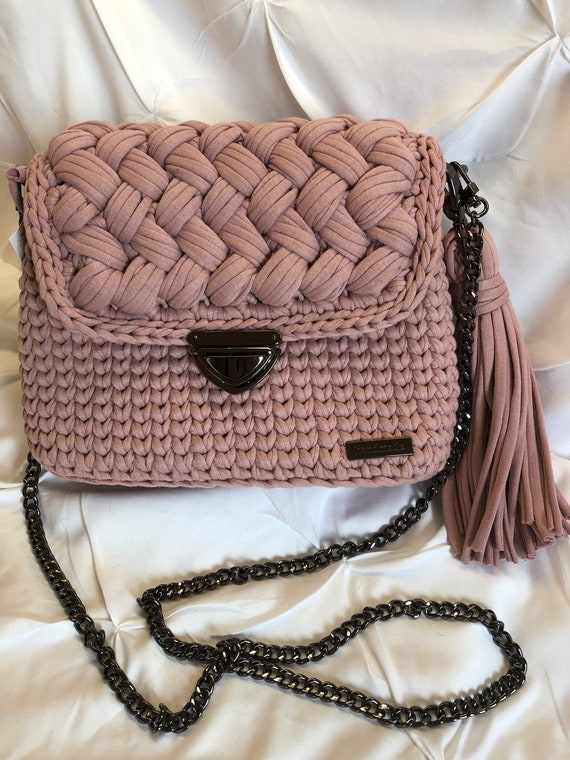 Handbag "Mary", luxurious dusty pink, handmade, fashionable, elegant, exquisite, chic and unusual