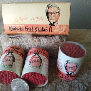 Very rare vintage (KFC) Kentucky Fried Chicken bucket of matches
