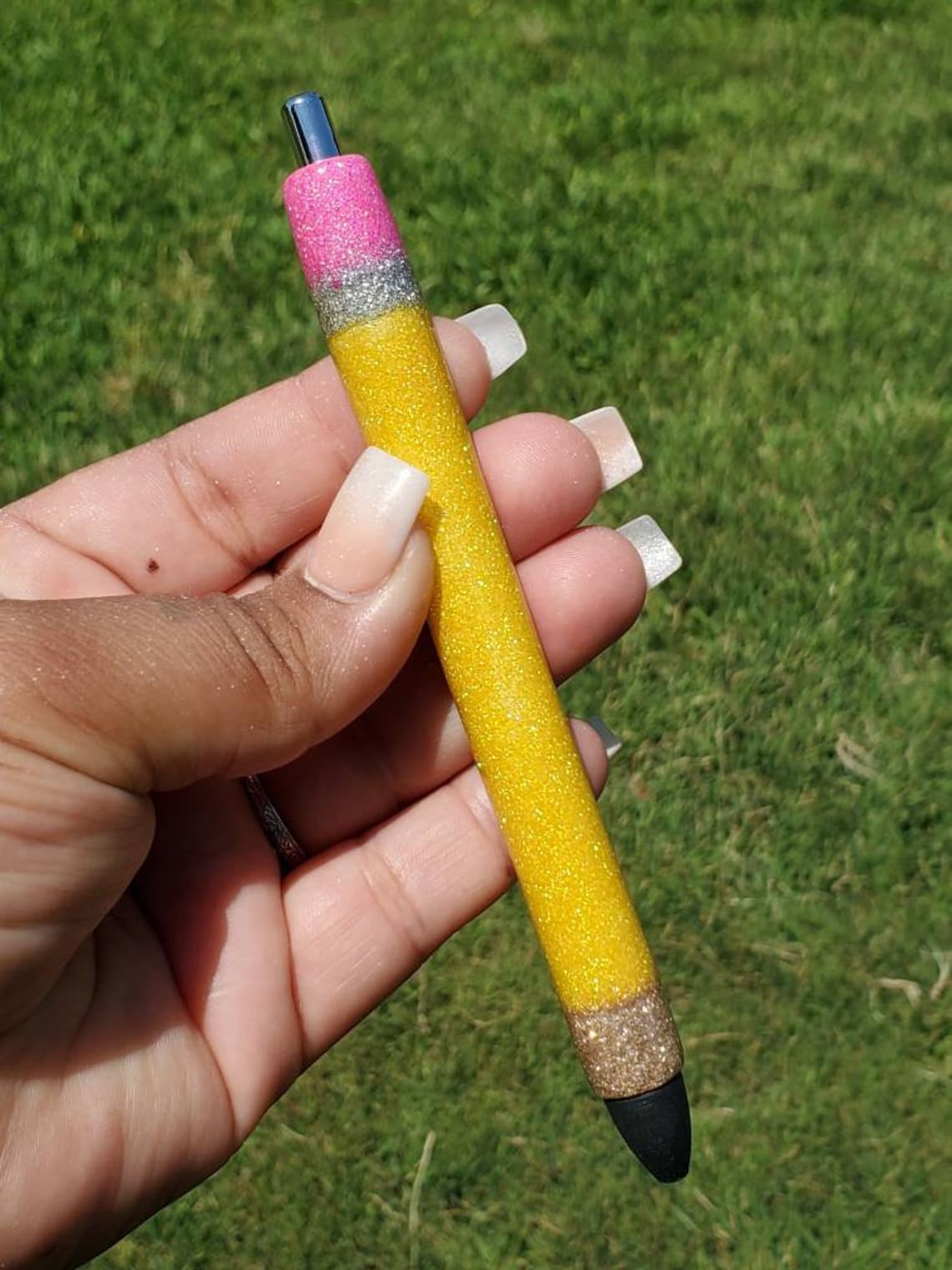 Pencil Glitter Pen UV Resin Non Epoxy Refillable Pen Etsy