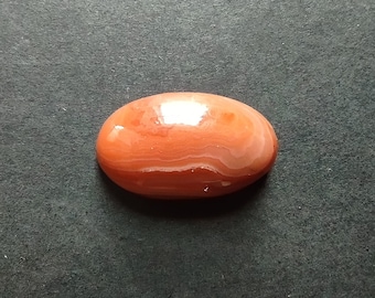 Lake Superior agate cabochon
