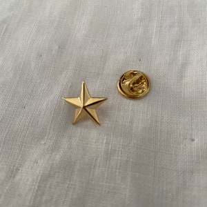 Pins étoile star or ou argent gold or silver image 2