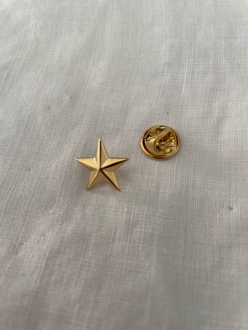 Pins étoile star or ou argent gold or silver image 2