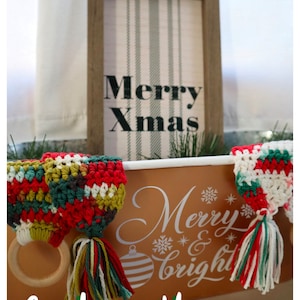 Holiday Curtain Huggers | Crochet Home Decor | Christmas Accessories | Curtain Holder