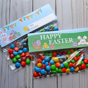 Easter Bag Toppers, Easter Treat Bag Toppers, Easter Favors, Bunny Treat Bag Toppers, Easter Treat Toppers, Instant Download, Printable