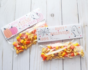 Halloween Treat Bag Toppers, Printable Halloween Treat Toppers, Halloween Favors, Ghost Treat Bag Toppers, Instant Download, Printable