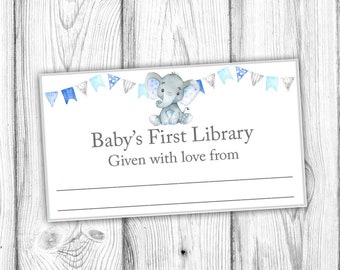 Printable Baby Shower Bookplate - Etsy