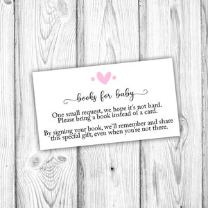 Boeken voor babykaart, boeken voor babyuitnodiging invoegen, neem een boek mee in plaats van een kaart, minimalistische babyshower, direct afdrukbaar