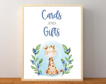 Carta Regalo Reversibile Altarho Per Baby Shower | Rotolo 43 Cm X 10 M Con Animali Leone E Giraffa | Perfetta Per Feste Neonati E Compleanni
