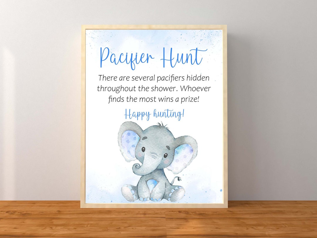 Baby Pacifier In Light Blue Color In Elephant Character main image 1