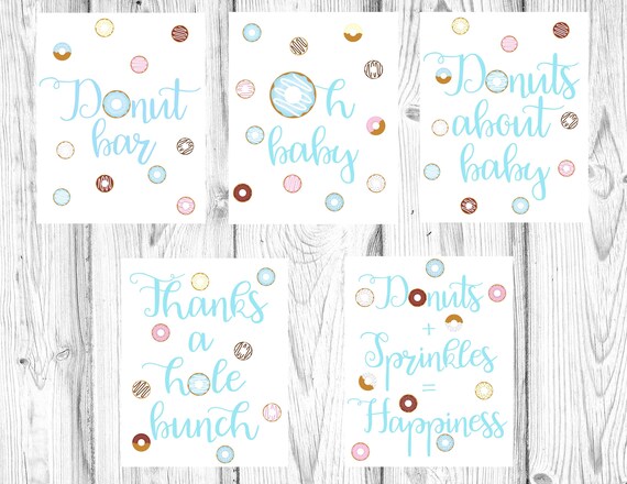 donut baby shower decorations