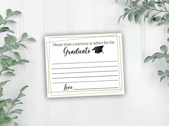 Memories or Advice for the Graduate Cards, Graduation Party
