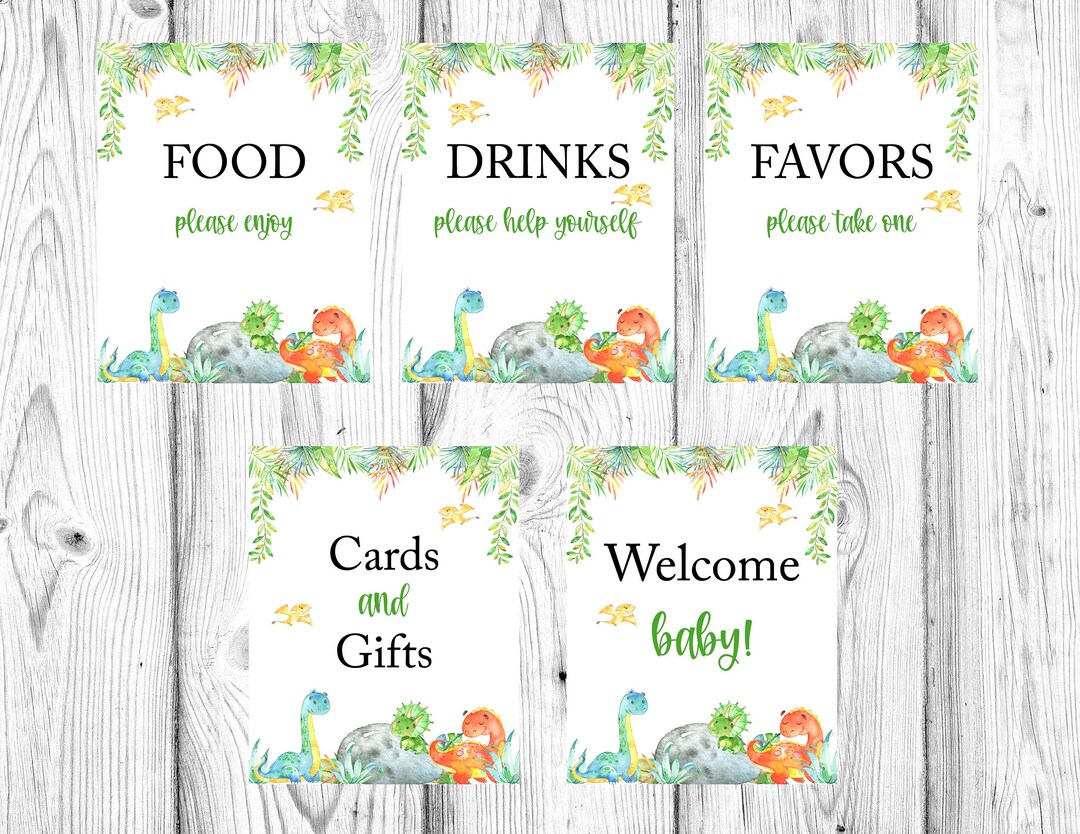 Dinosaur Baby Shower, Dinosaur Baby Shower Printables, Dinosaur Baby ...