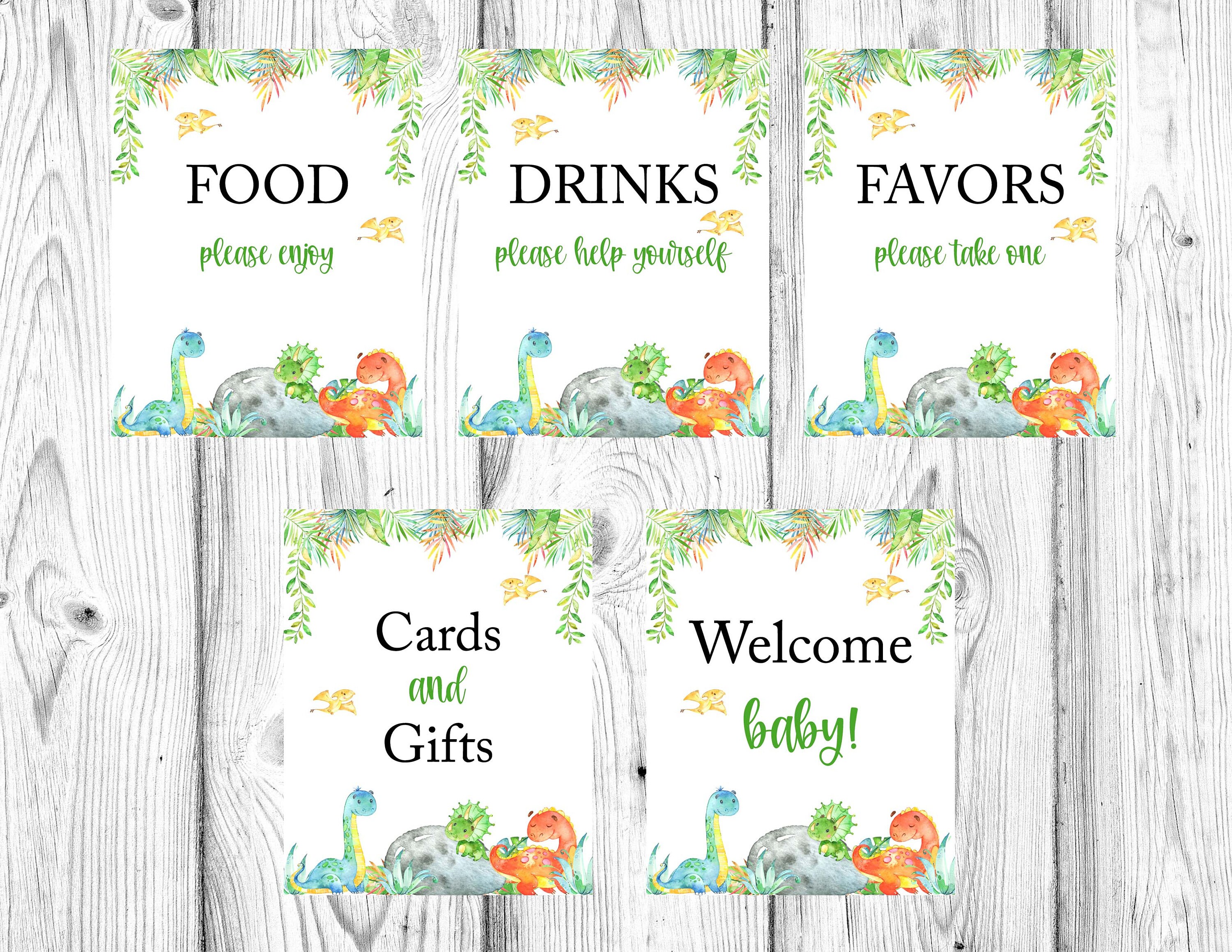 Dinosaur Baby Shower Dinosaur Baby Shower Printables | Etsy