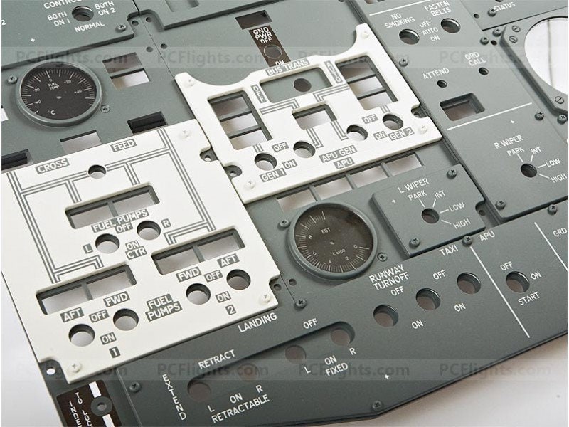 Boeing 737NG FWD Overhead Panel Replicas Full Set Home Cockpit