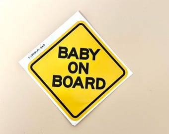 Baby On Board Car Sticker Rear Sign Decal Emblem For Car Accessory Outdoor Durability Different Size