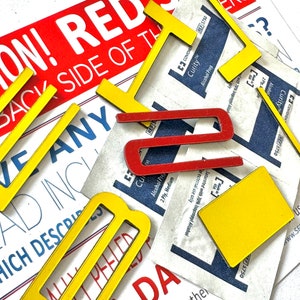 Yellow Front Spoiler Letters for Shelby GT500 2020+ ABS Plastic Inserts Not Decals