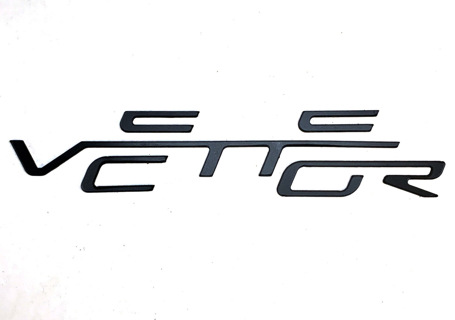 Matte Black Rear Bumper Letters for Corvette C6 2005-2013 ABS Plastic ...