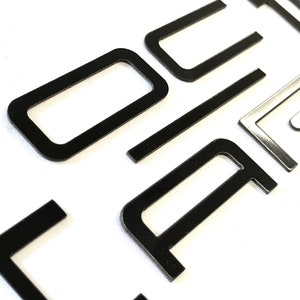 Glossy Black Rear Bumper Letters for Camaro 1992-2002 ABS Plastic Inserts Not Decals